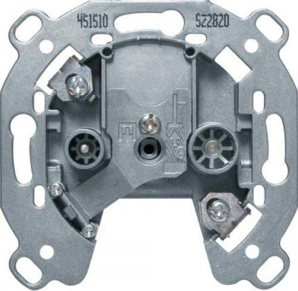 Berker 451510 Antennen-Steckdose 2Loch TV,FM, 10dB Durchgangsdose Mesch Shop Berker 451510 Antennen-Steckdose 2Loch TV,FM, 10dB Durchgangsdose Mesch Shop